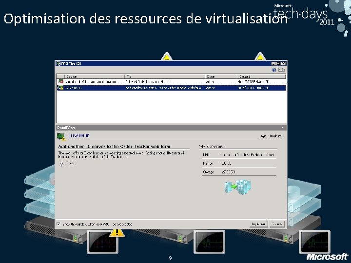 Optimisation des ressources de virtualisation 9 