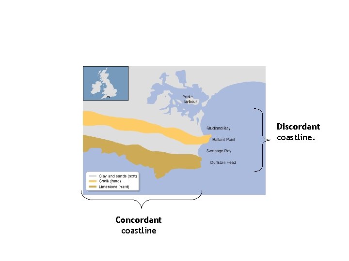 Discordant coastline. Concordant coastline Discordant coastline. Concordant coastline