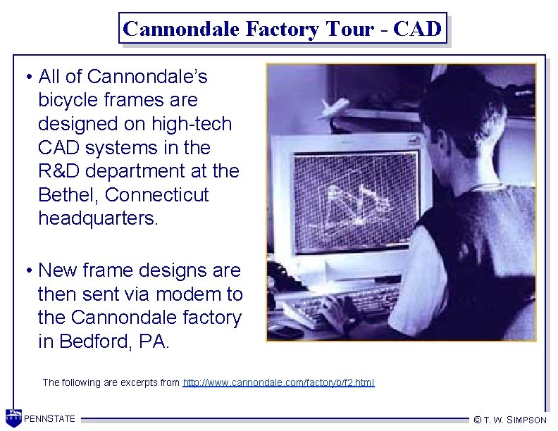 Cannondale Factory Tour - CAD • All of Cannondale’s bicycle frames are designed on