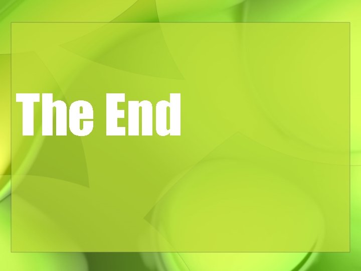 The End 