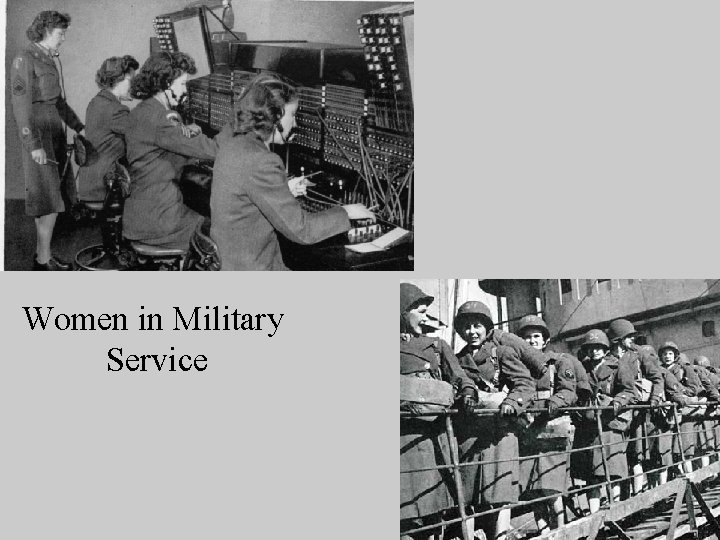 Women in Military Service 