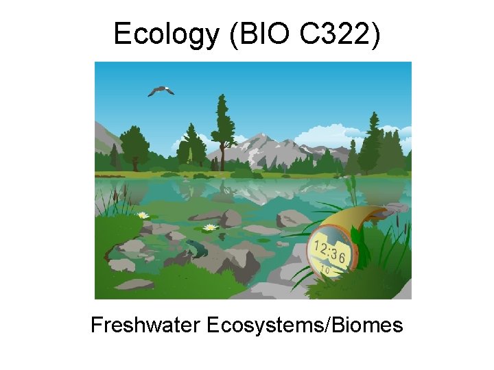 Ecology (BIO C 322) Freshwater Ecosystems/Biomes 