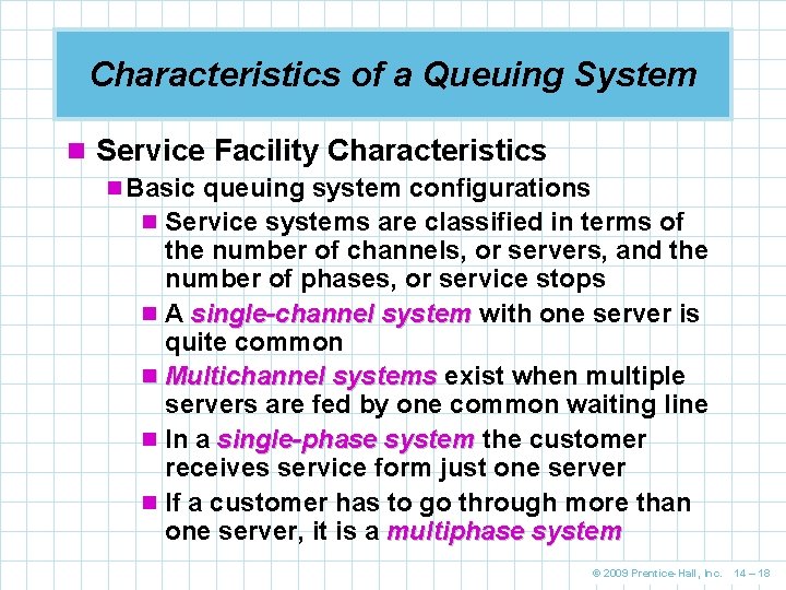 Chapter 14 Waiting Lines and Queuing Theory Models