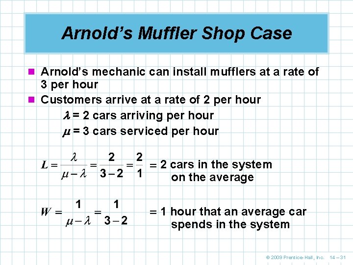 Arnold’s Muffler Shop Case n Arnold’s mechanic can install mufflers at a rate of Arnold’s Muffler Shop Case n Arnold’s mechanic can install mufflers at a rate of