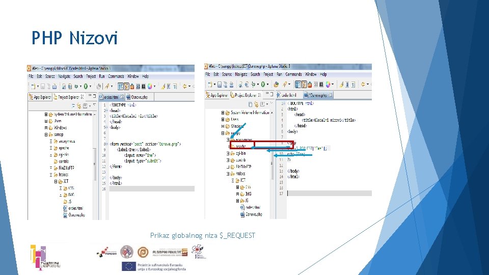 PHP Nizovi Prikaz globalnog niza $_REQUEST 