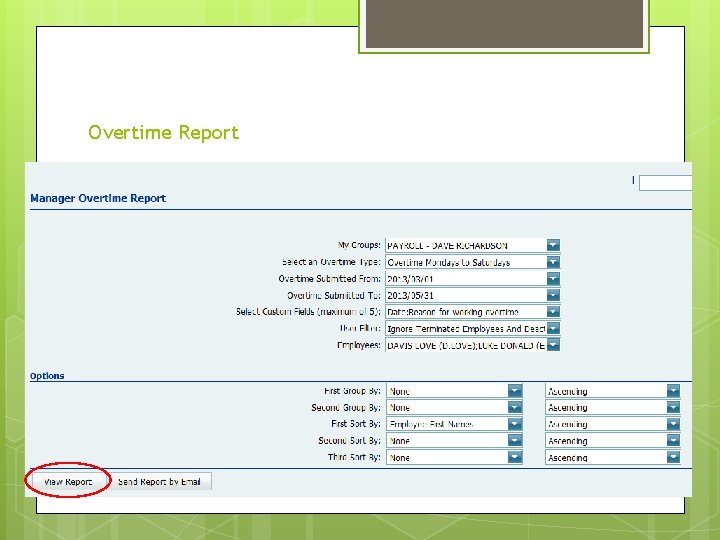 Overtime Report 