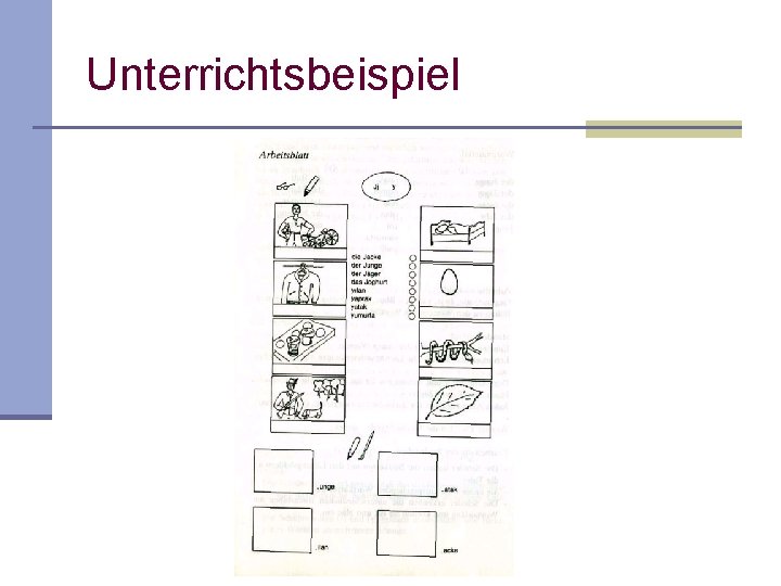 Unterrichtsbeispiel Unterrichtsbeispiel