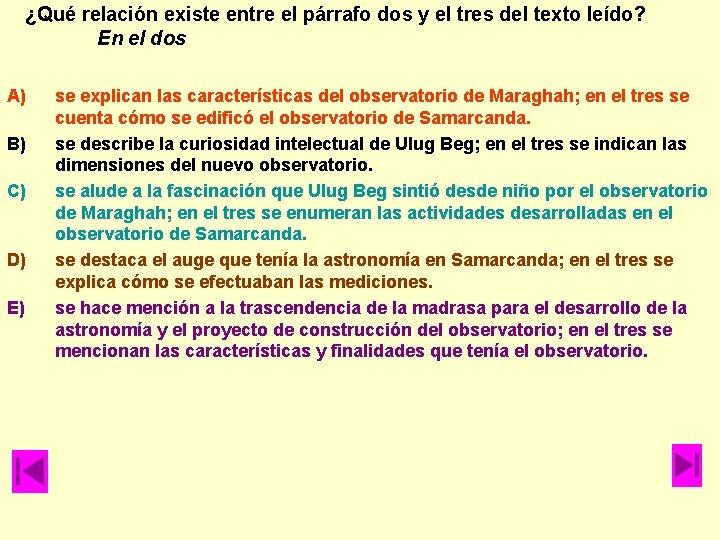 ¿Qué relación existe entre el párrafo dos y el tres del texto leído? En ¿Qué relación existe entre el párrafo dos y el tres del texto leído? En
