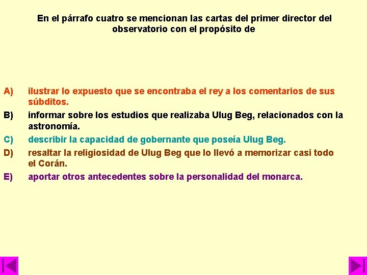 En el párrafo cuatro se mencionan las cartas del primer director del observatorio con En el párrafo cuatro se mencionan las cartas del primer director del observatorio con