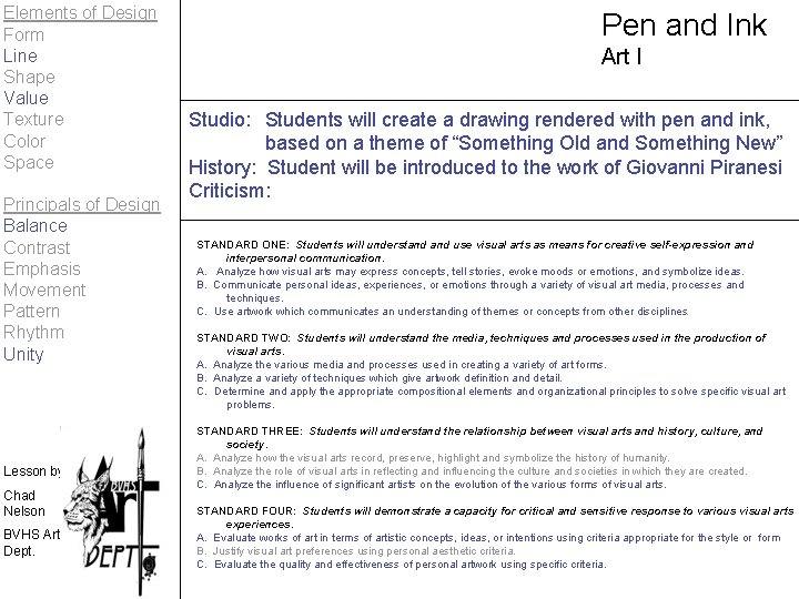 Elements of Design Form Line Shape Value Texture Color Space Principals of Design Balance