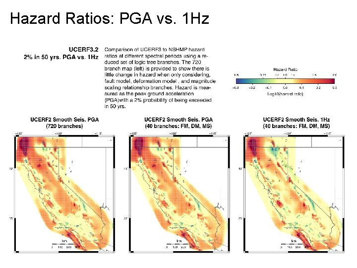 Hazard Ratios: PGA vs. 1 Hz 2/21/2013 USGS NSHMP CA Workshop II 47 