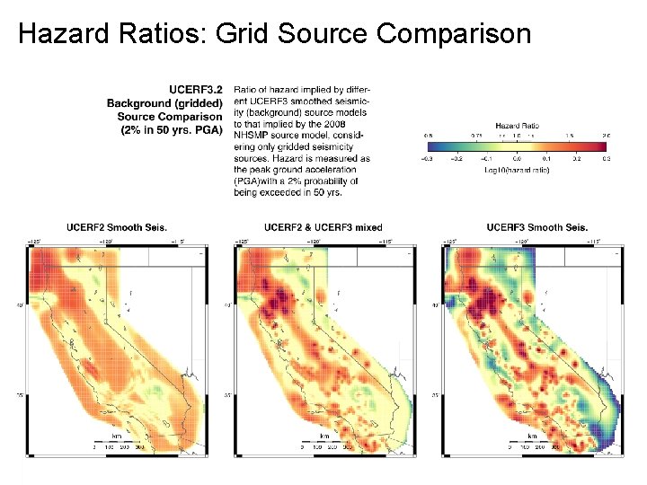 Hazard Ratios: Grid Source Comparison 2/21/2013 USGS NSHMP CA Workshop II 8 