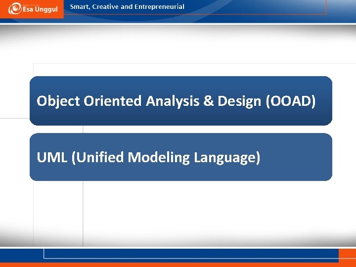 Object Oriented Analysis & Design (OOAD) UML (Unified Modeling Language) 