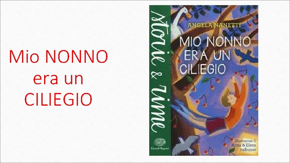 Mio NONNO era un CILIEGIO 