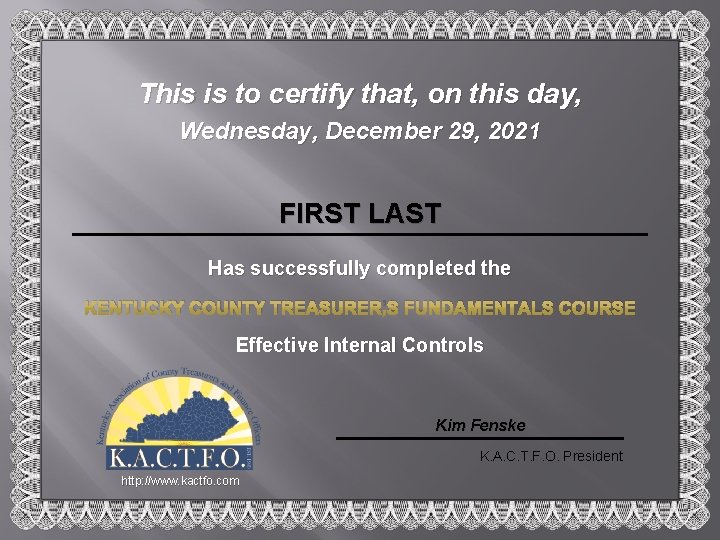 This is to certify that, on this day, Wednesday, December 29, 2021 FIRST LAST