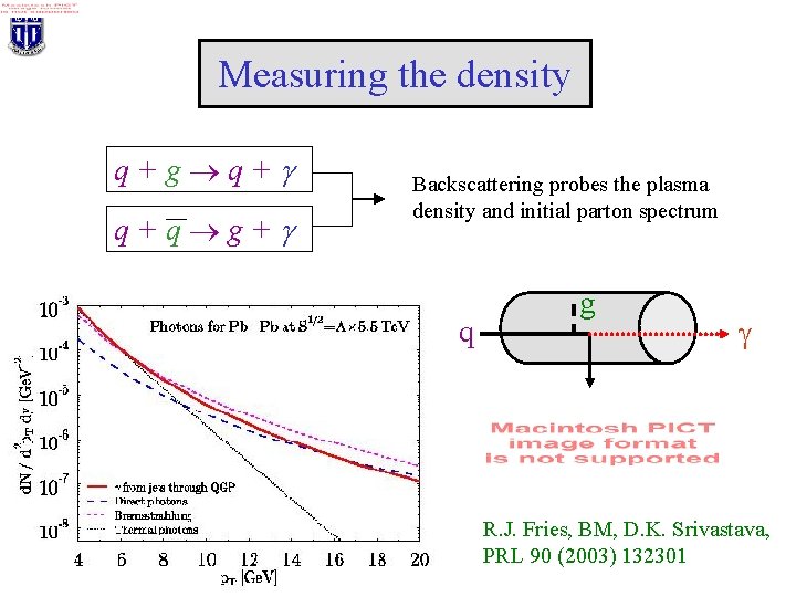 Measuring the density q+g q+q g+g Backscattering probes the plasma density and initial parton