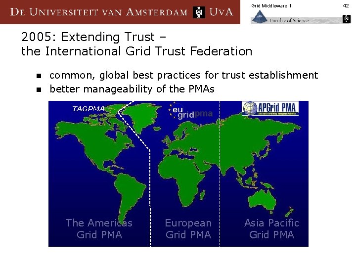 Grid Middleware II 2005: Extending Trust – the International Grid Trust Federation n n