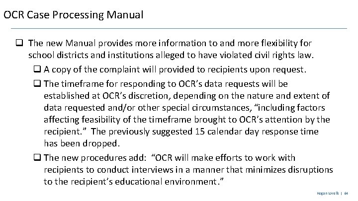 OCR Case Processing Manual q The new Manual provides more information to and more