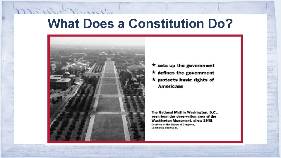 What Does a Constitution Do? 