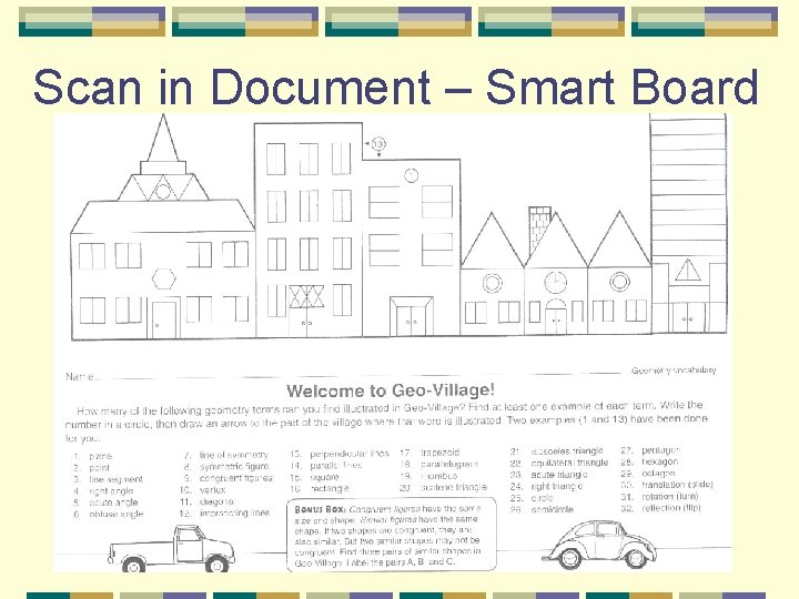 Scan in Document – Smart Board 
