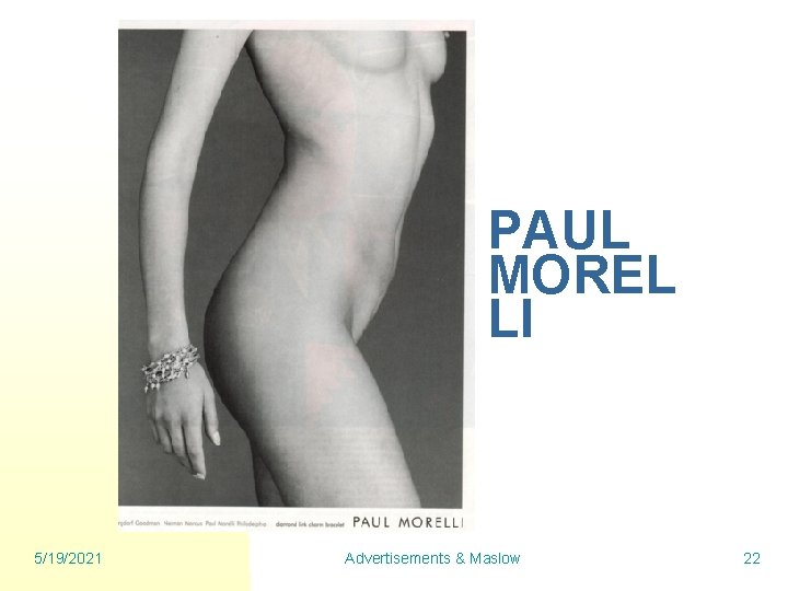 PAUL MOREL LI 5/19/2021 Advertisements & Maslow 22 