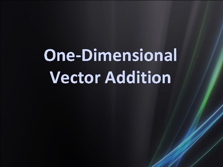 One-Dimensional Vector Addition 