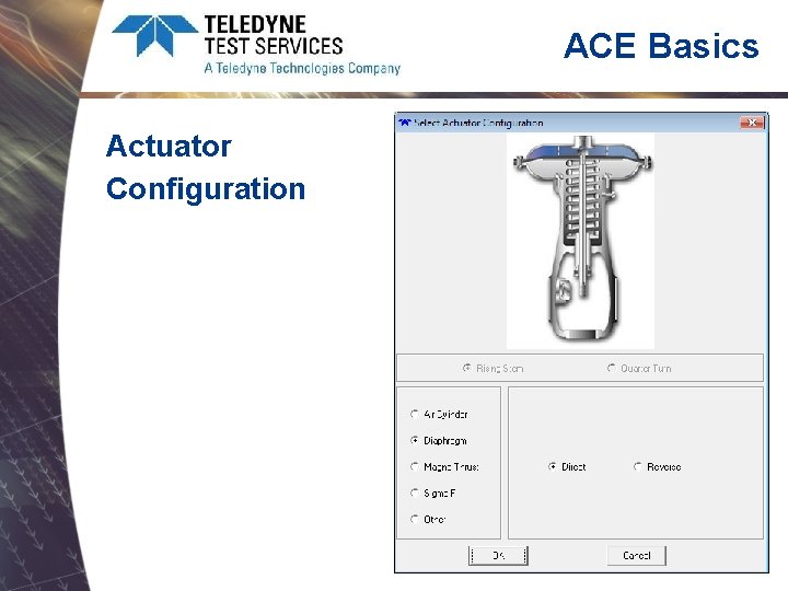ACE Basics Actuator Configuration 