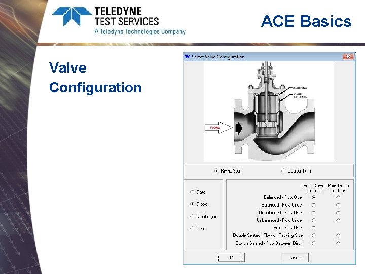 ACE Basics Valve Configuration 