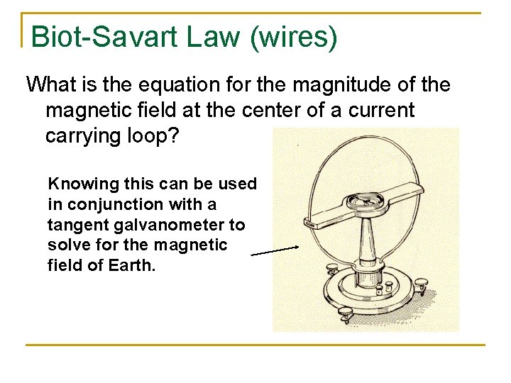 Biot-Savart Law (wires) What is the equation for the magnitude of the magnetic field