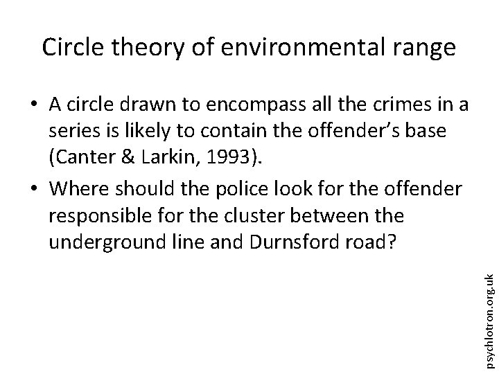 Circle theory of environmental range psychlotron. org. uk • A circle drawn to encompass