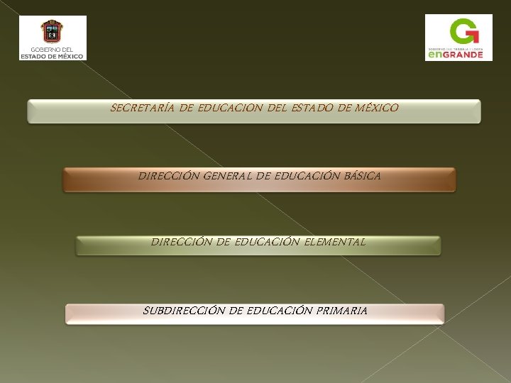 SECRETARÍA DE EDUCACION DEL ESTADO DE MÉXICO DIRECCIÓN GENERAL DE EDUCACIÓN BÁSICA DIRECCIÓN DE