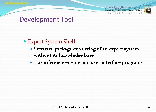 Module 6 Decision Support System TKF 2263 Komputer