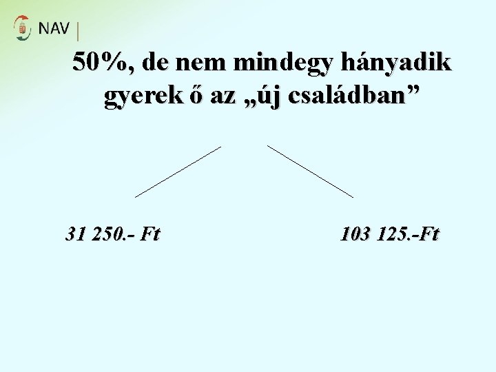 50%, de nem mindegy hányadik gyerek ő az „új családban” 31 250. - Ft