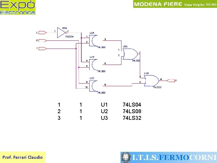 1 2 3 Prof. Ferrari Claudio 1 1 1 U 2 U 3 74