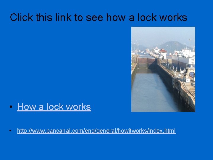 Click this link to see how a lock works • How a lock works