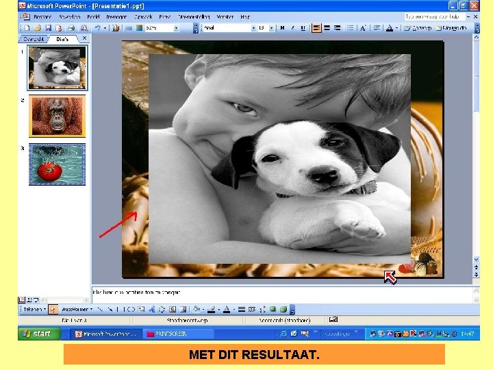 MET DIT RESULTAAT. 