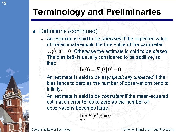 Introduction to Estimation Theory A Tutorial Volkan Cevher