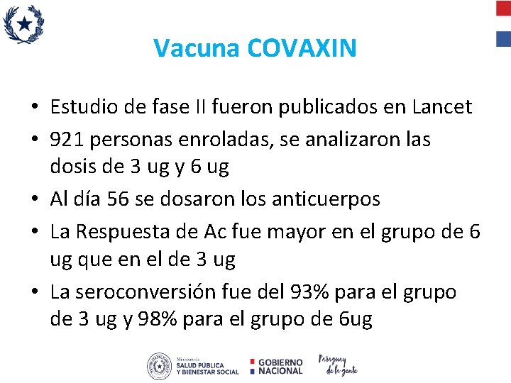 Vacuna COVAXIN • Estudio de fase II fueron publicados en Lancet • 921 personas