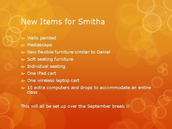 New Items for Smitha Walls painted Mediascape New flexible furniture similar to Daniel Soft