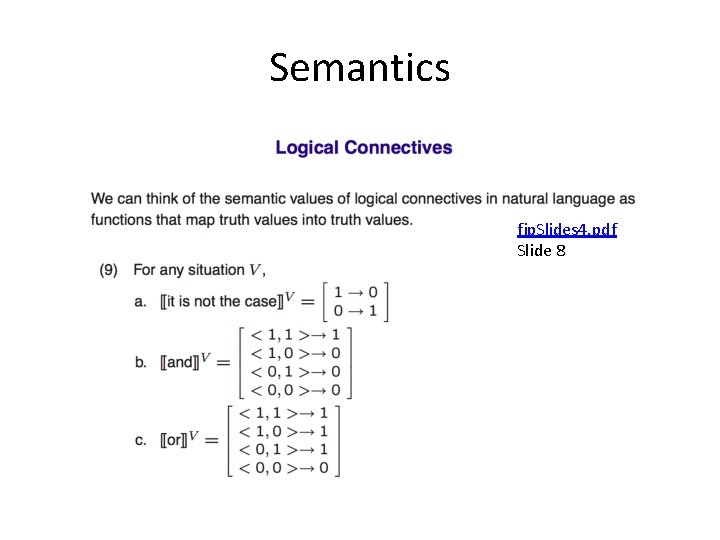 Semantics fjp. Slides 4. pdf Slide 8 