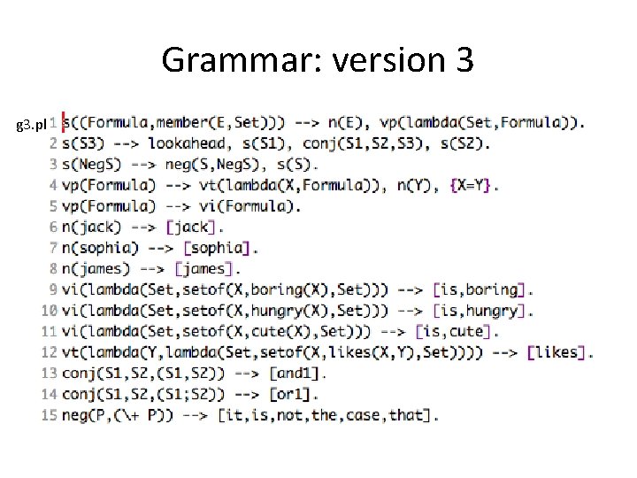 Grammar: version 3 g 3. pl 