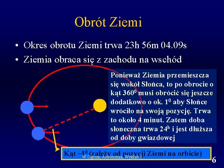 Obrót Ziemi • Okres obrotu Ziemi trwa 23 h 56 m 04. 09 s Obrót Ziemi • Okres obrotu Ziemi trwa 23 h 56 m 04. 09 s