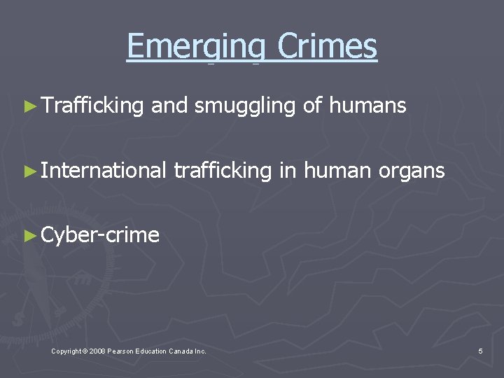 Emerging Crimes ► Trafficking and smuggling of humans ► International trafficking in human organs