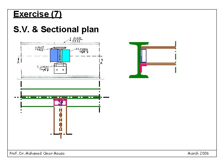 Exercise (7) S. V. & Sectional plan Prof. Dr. Mohamed Omar Mousa March 2006