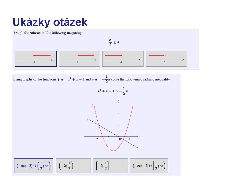 Ukázky otázek 