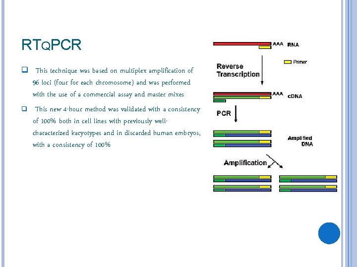 RTQPCR q This technique was based on multiplex amplification of q 96 loci (four