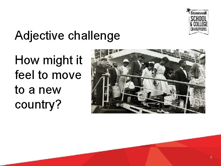Adjective challenge How might it feel to move to a new country? 3 Adjective challenge How might it feel to move to a new country? 3