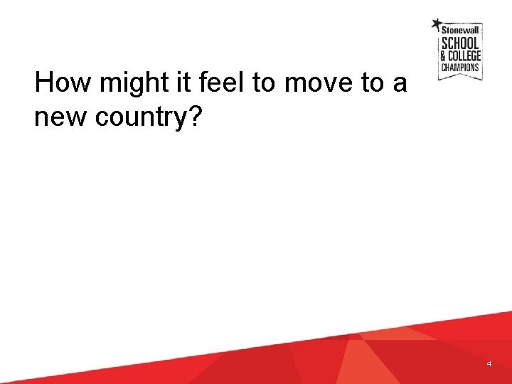 How might it feel to move to a new country? 4 How might it feel to move to a new country? 4