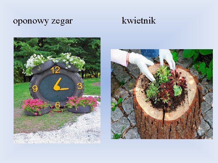oponowy zegar kwietnik oponowy zegar kwietnik