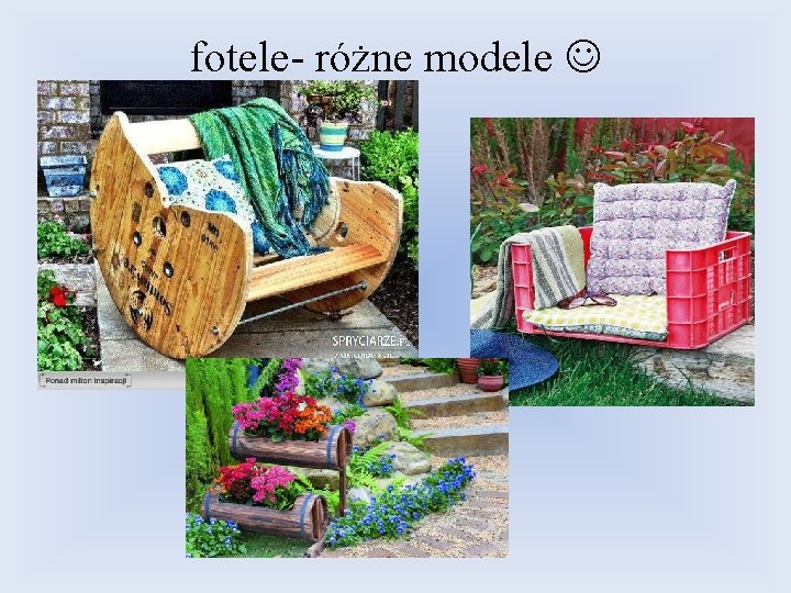 fotele- różne modele 